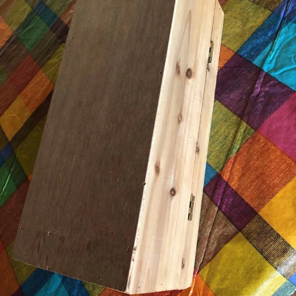 Single Bottle Wood Wine Box Carrier With Rope Handle - Picture 7 of 9